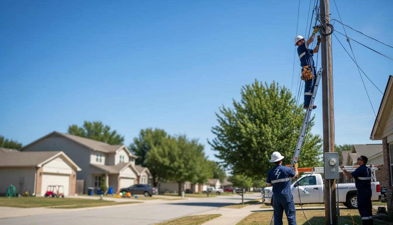 Residential electrician providing installation services in Aberdeen, MS